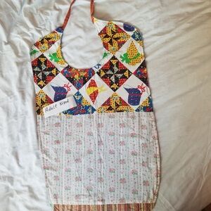 Colorful Adult-Sized Bib patchwork design